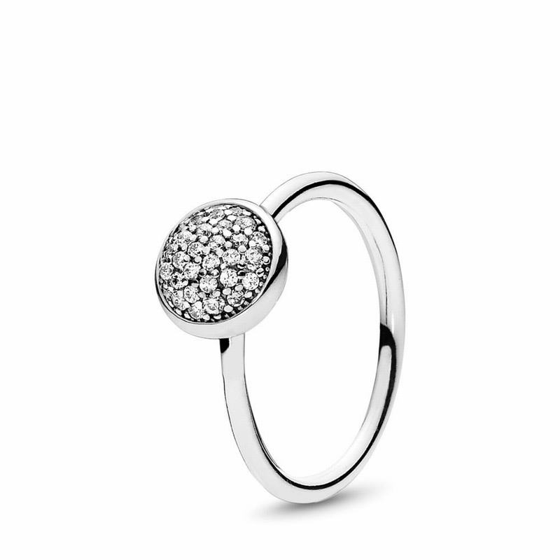 Inel Promisiune Pandora Dazzling Droplet Argint (t8ozDCUr)